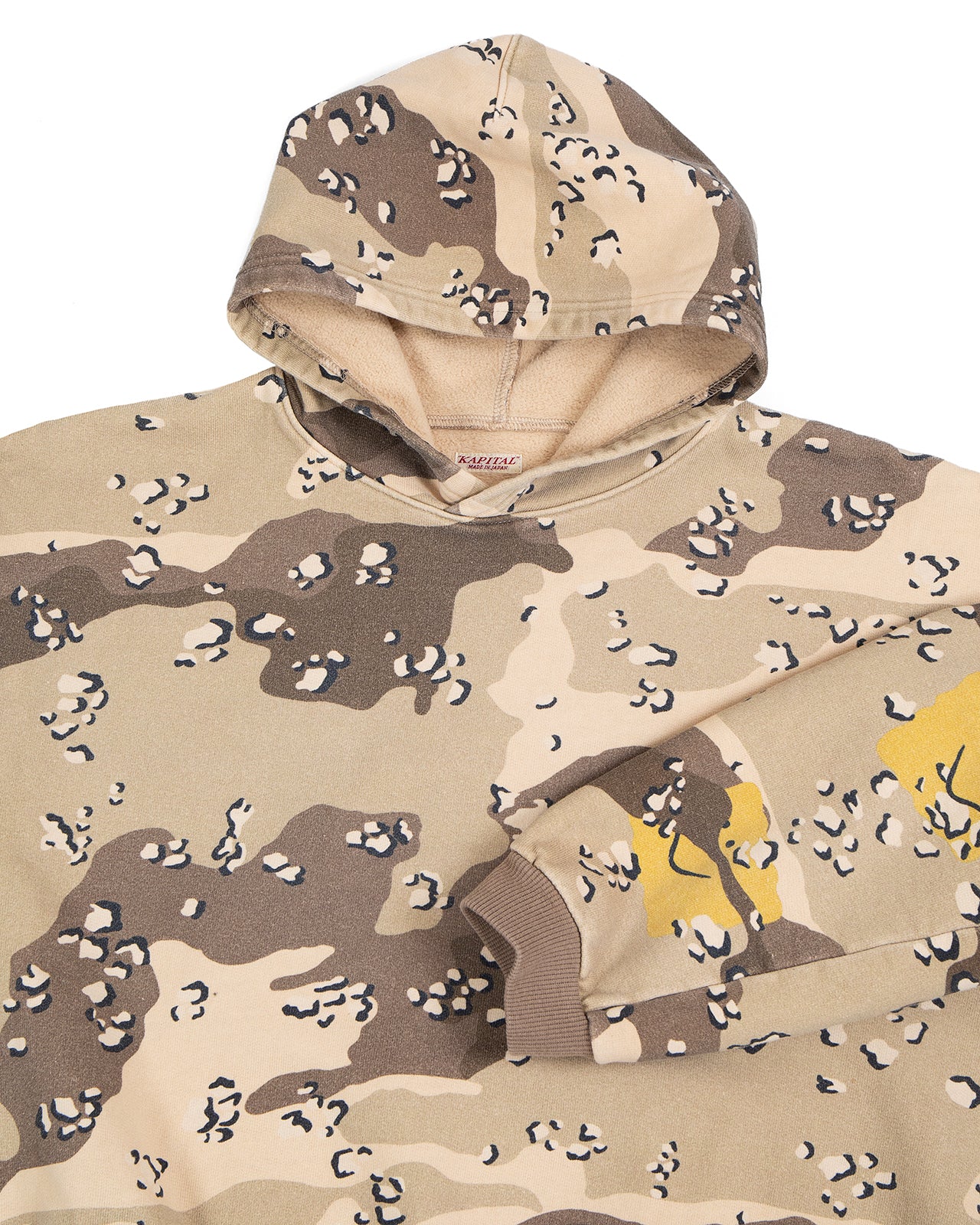 Kapital Sweat Knit Peckish Choco-Chip Camo Hoodie - Image 3