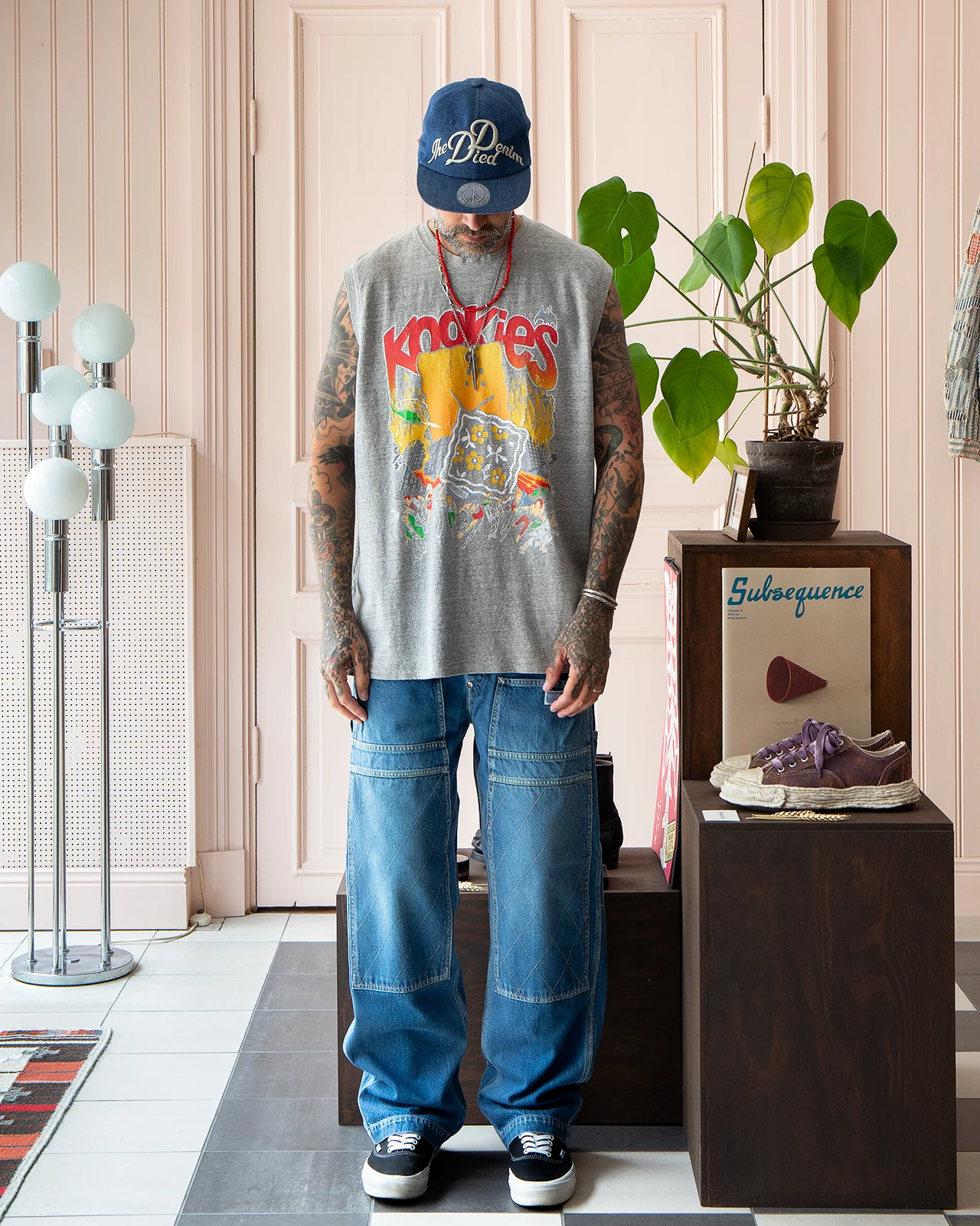 Kapital Top Jersey Non-Sleeve BIG-T, Buster Peckish Bowy - Image 5