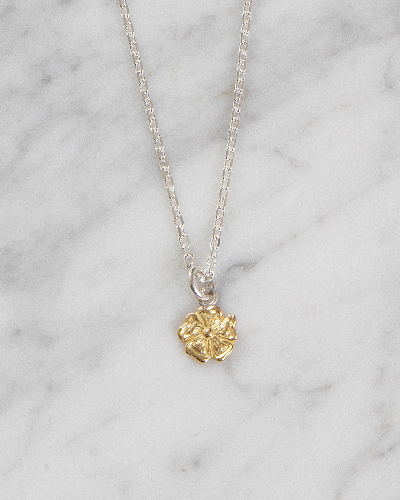 Larry Smith 18K Gold Rose Pendant, Medium - Image 2