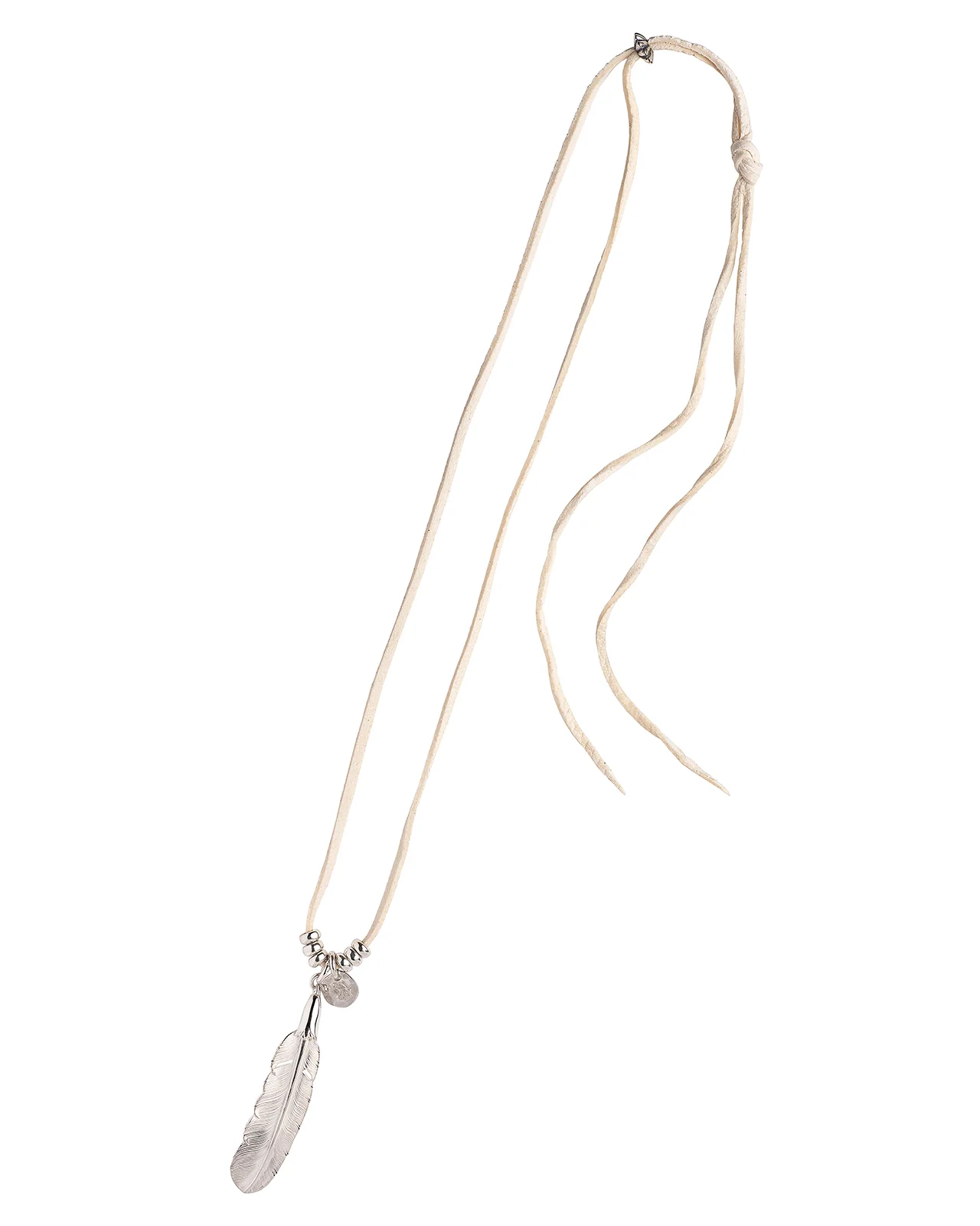 Larry Smith Feather Necklace Combination, All Silver