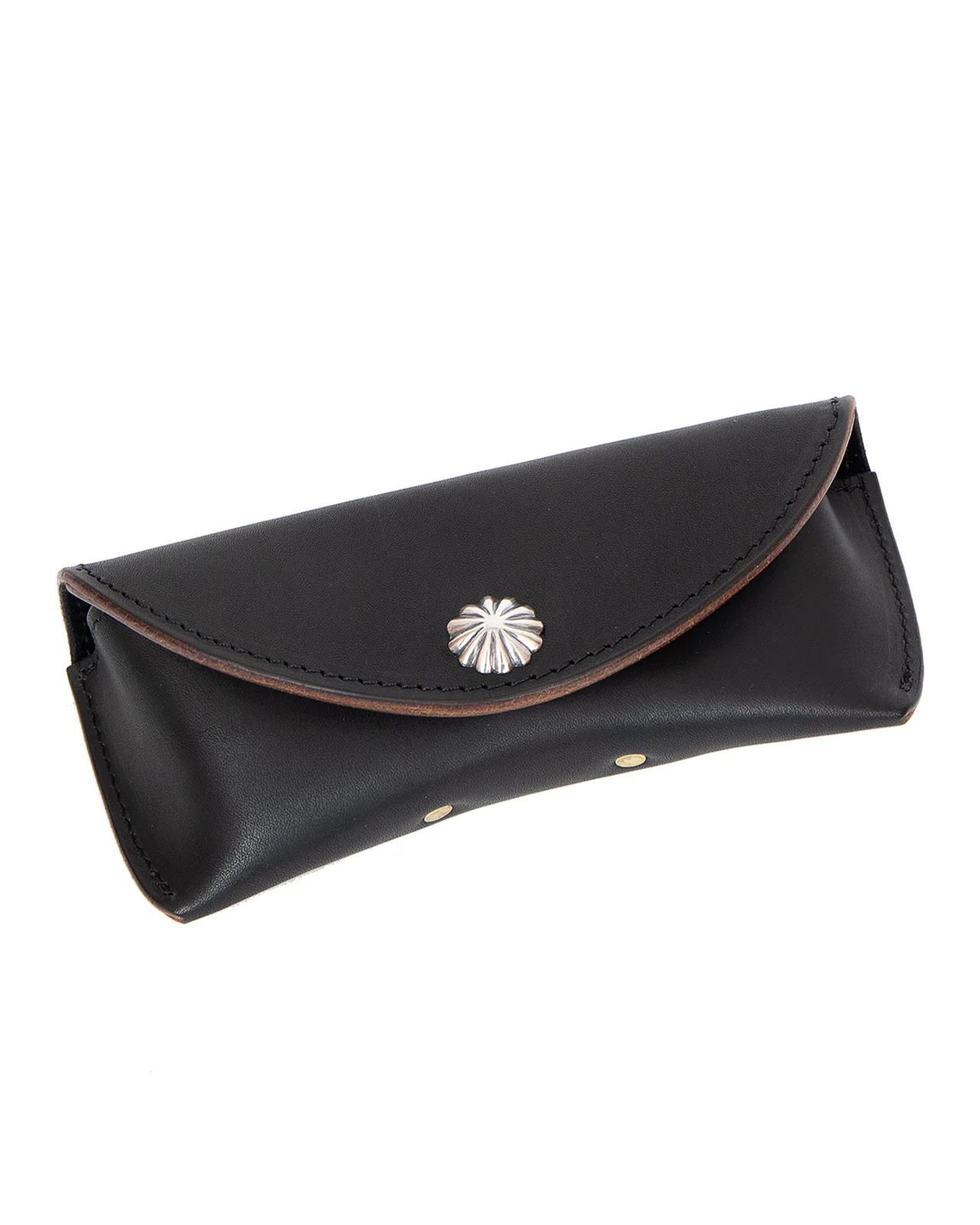 Larry Smith Glasses Leather Case, Black