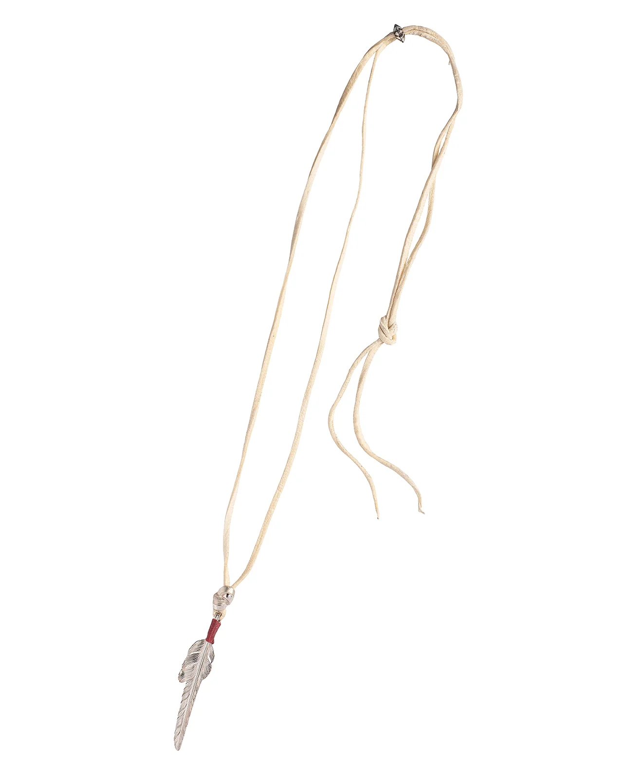Larry Smith Kazekiri Feather Leather Necklace