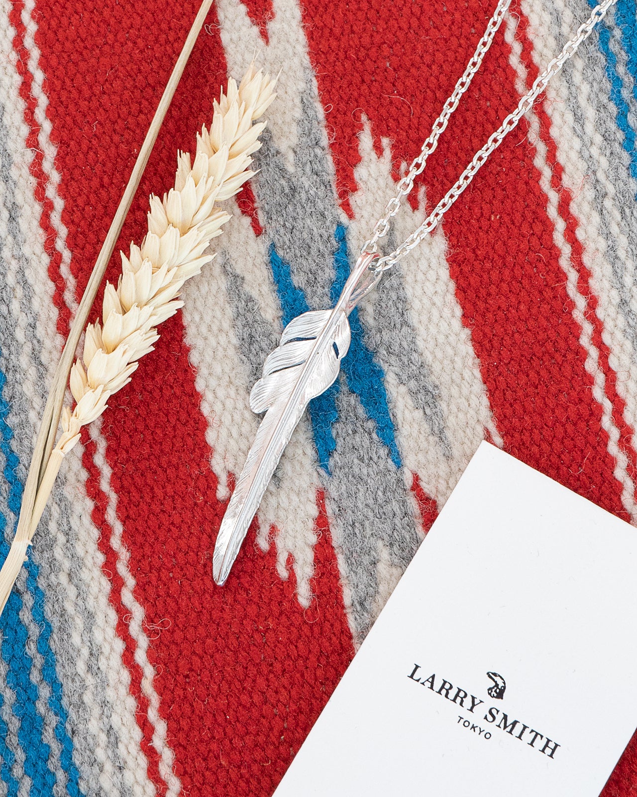 Larry Smith Silver Kazekiri Feather, Large (Right) - Image 2