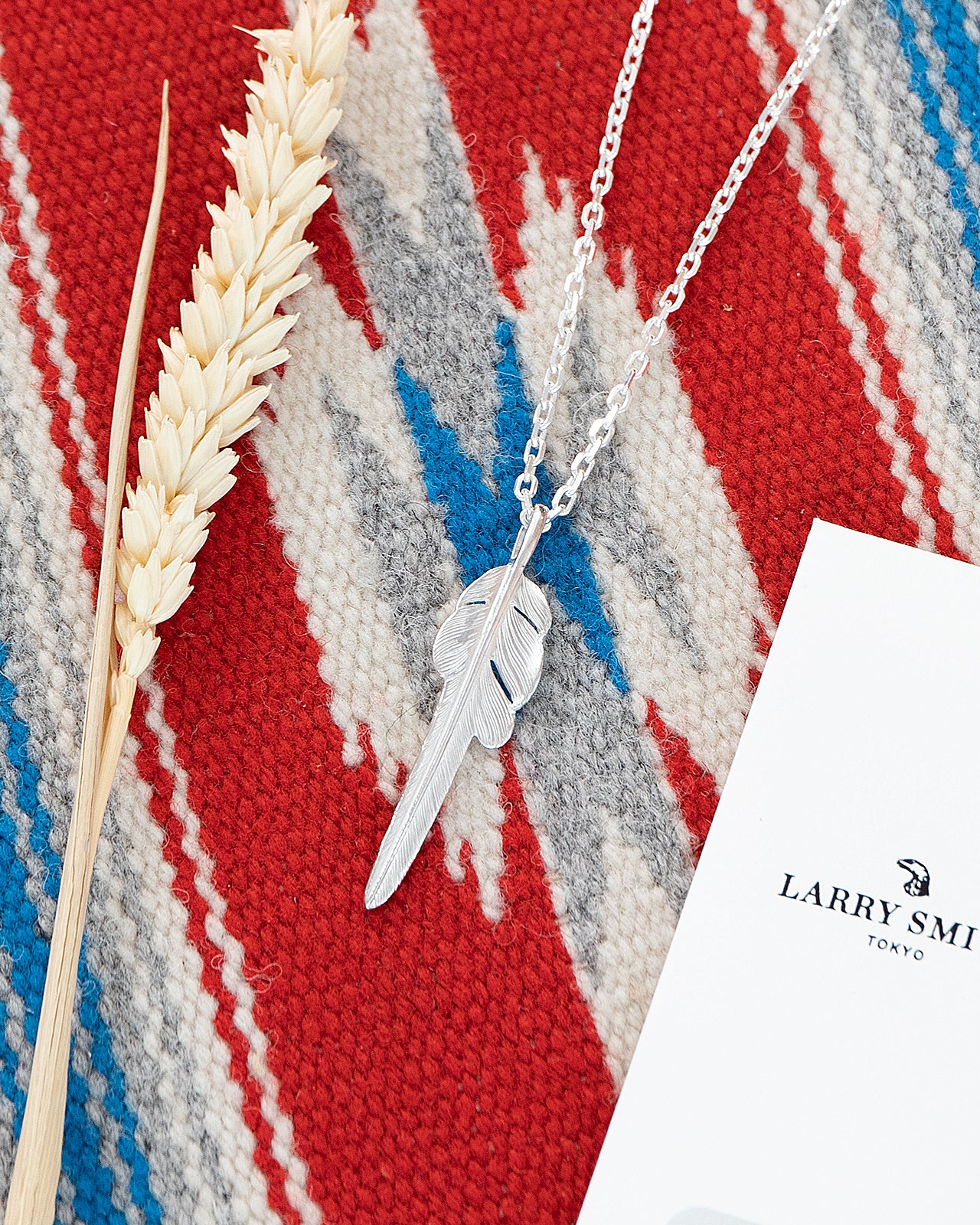 Larry Smith Silver Kazekiri Feather, Medium (Left) - Image 2