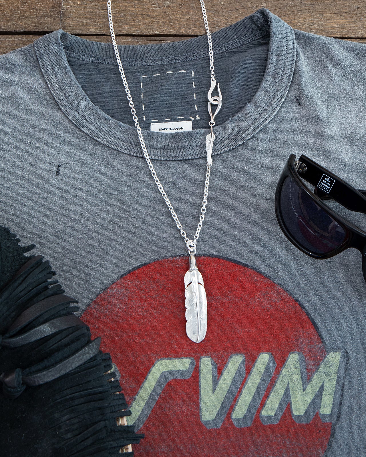 Larry Smith Silver Chain, 60cm, Medium, Kazekiri Feather Lock. - Image 2