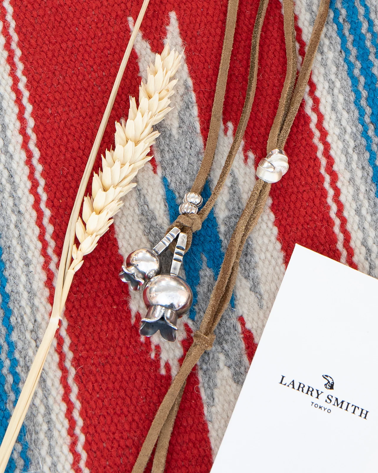 Larry Smith Squash Blossom Necklace Combination, Light Brown - Image 4