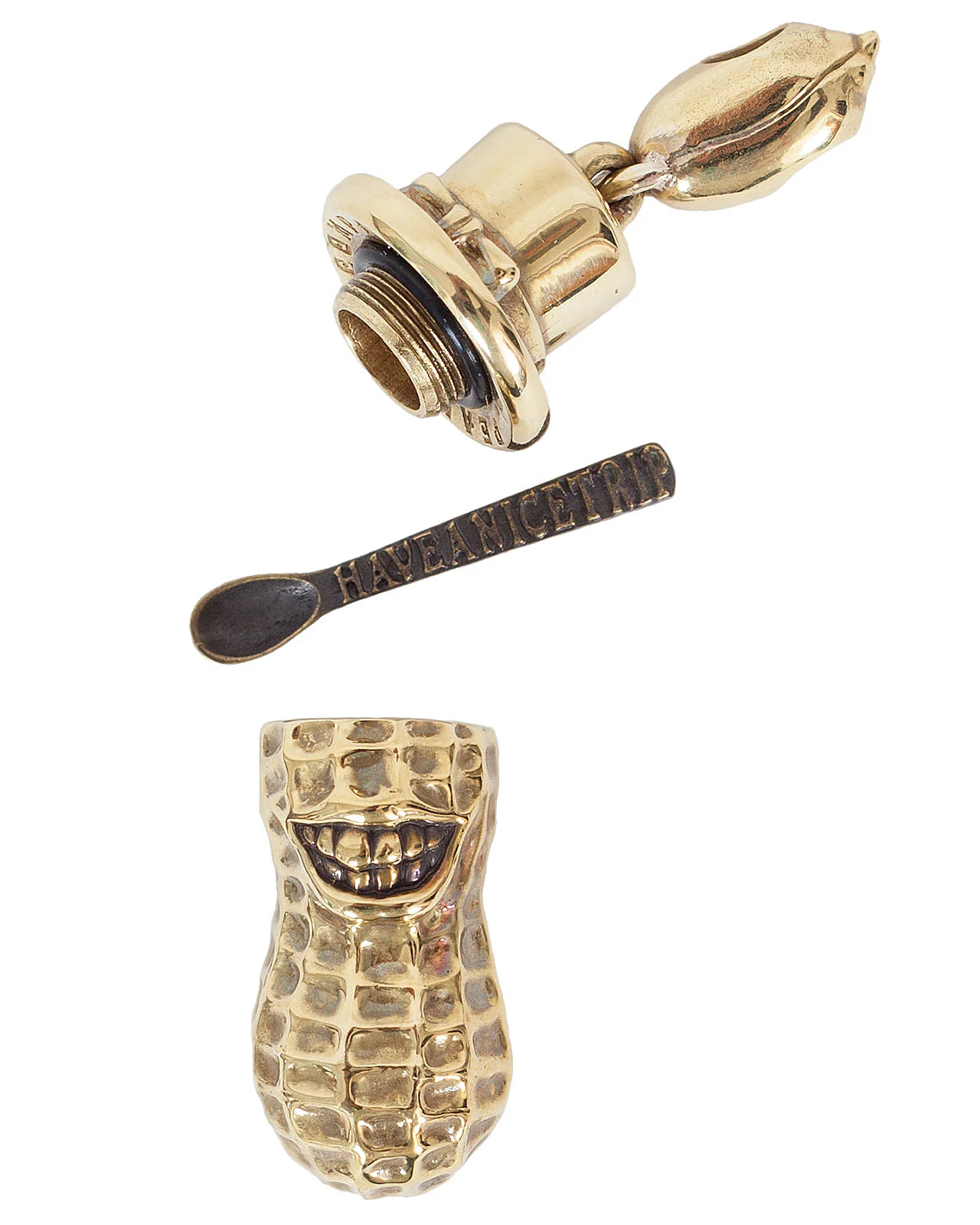 Peanuts & Co Yachimata Pendant / Key Ring, Brass - Image 2