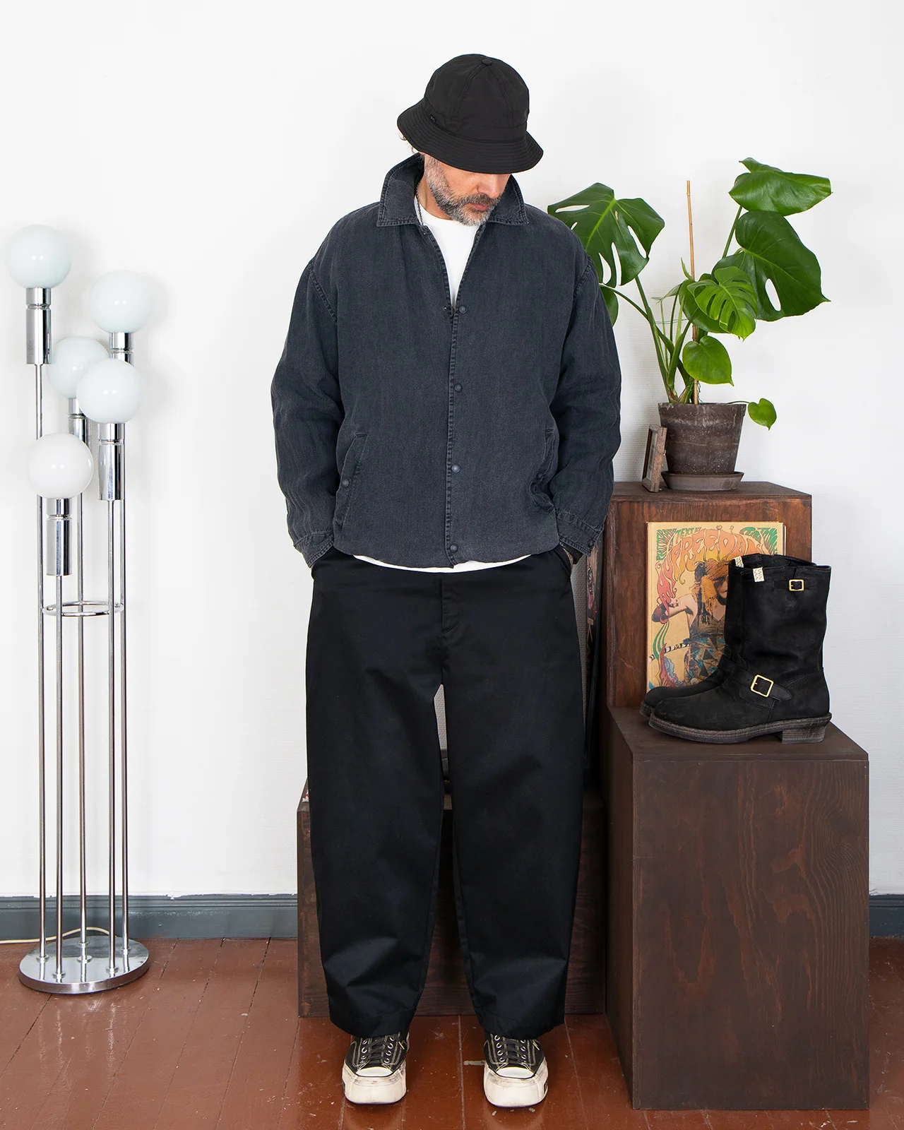 Porter Classic H/W Weather Bell Hat, Black - Image 3
