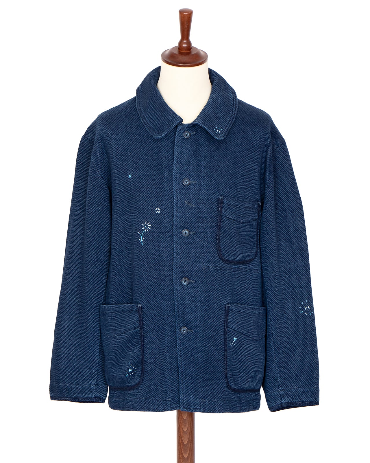 Porter Classic Kendo French Jacket, Embroidery, Blue - Image 7