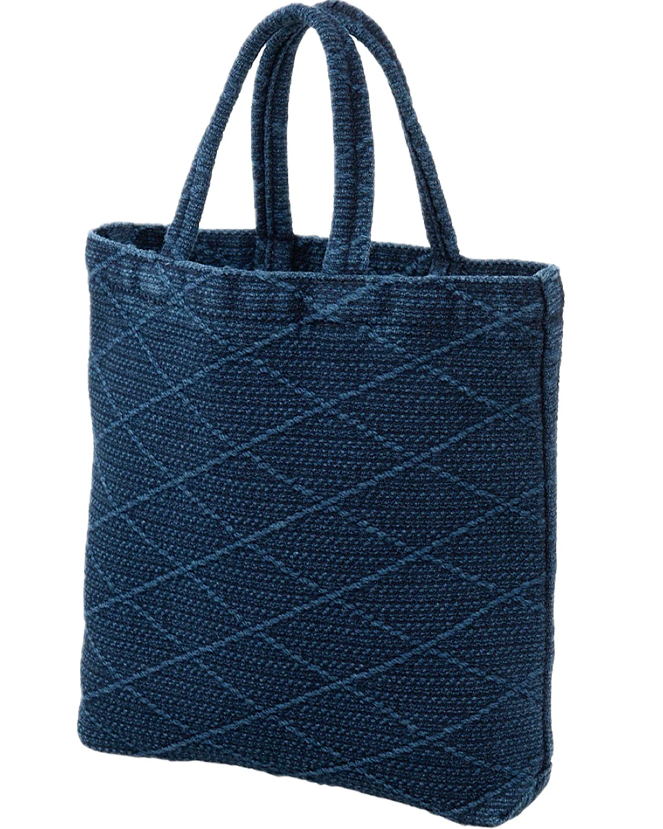 Porter Classic Kendo Mini Tote Bag, Silver Charm, Blue - Image 3