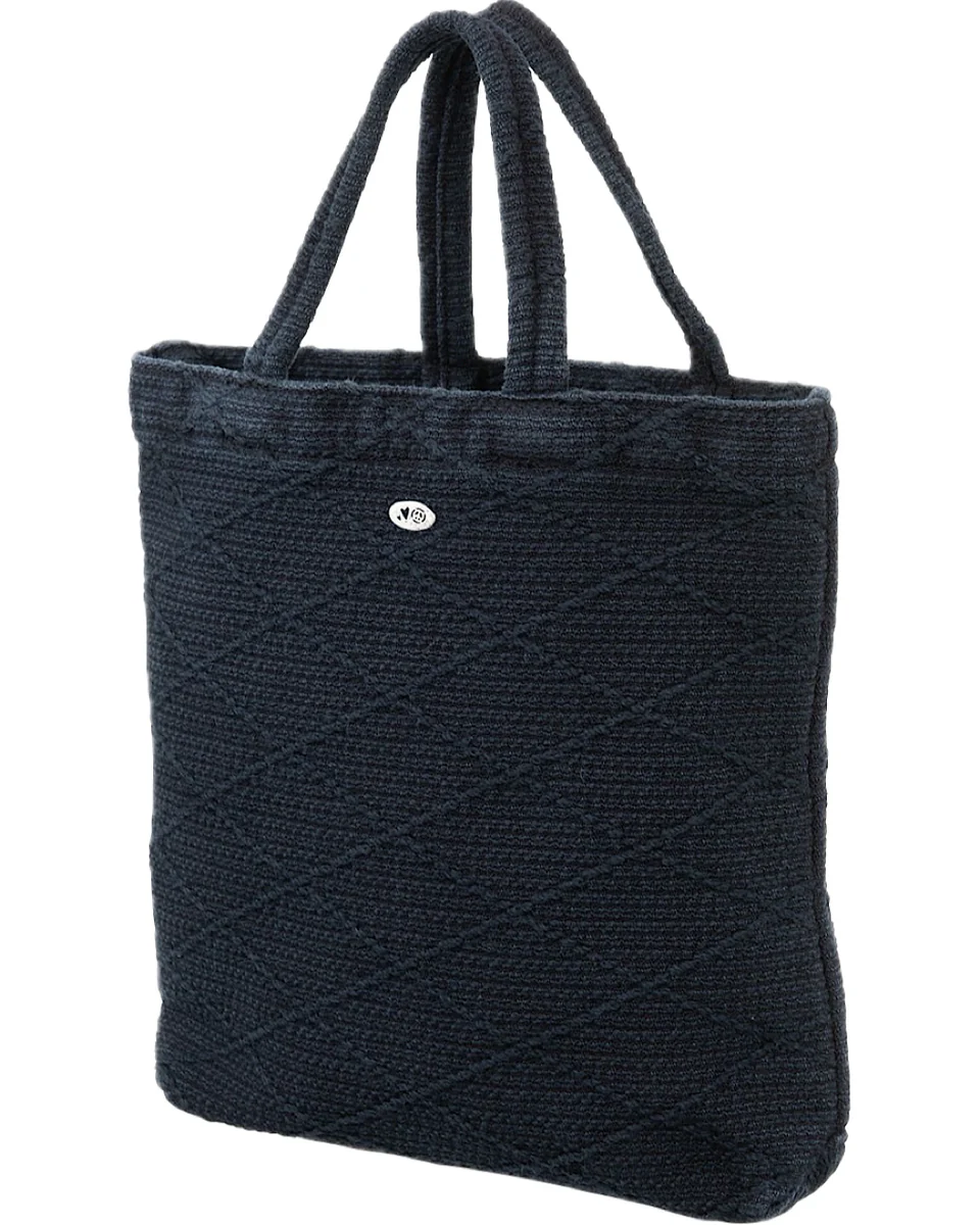 Porter Classic Kendo Mini Tote Bag, Silver Charm, Dark Navy
