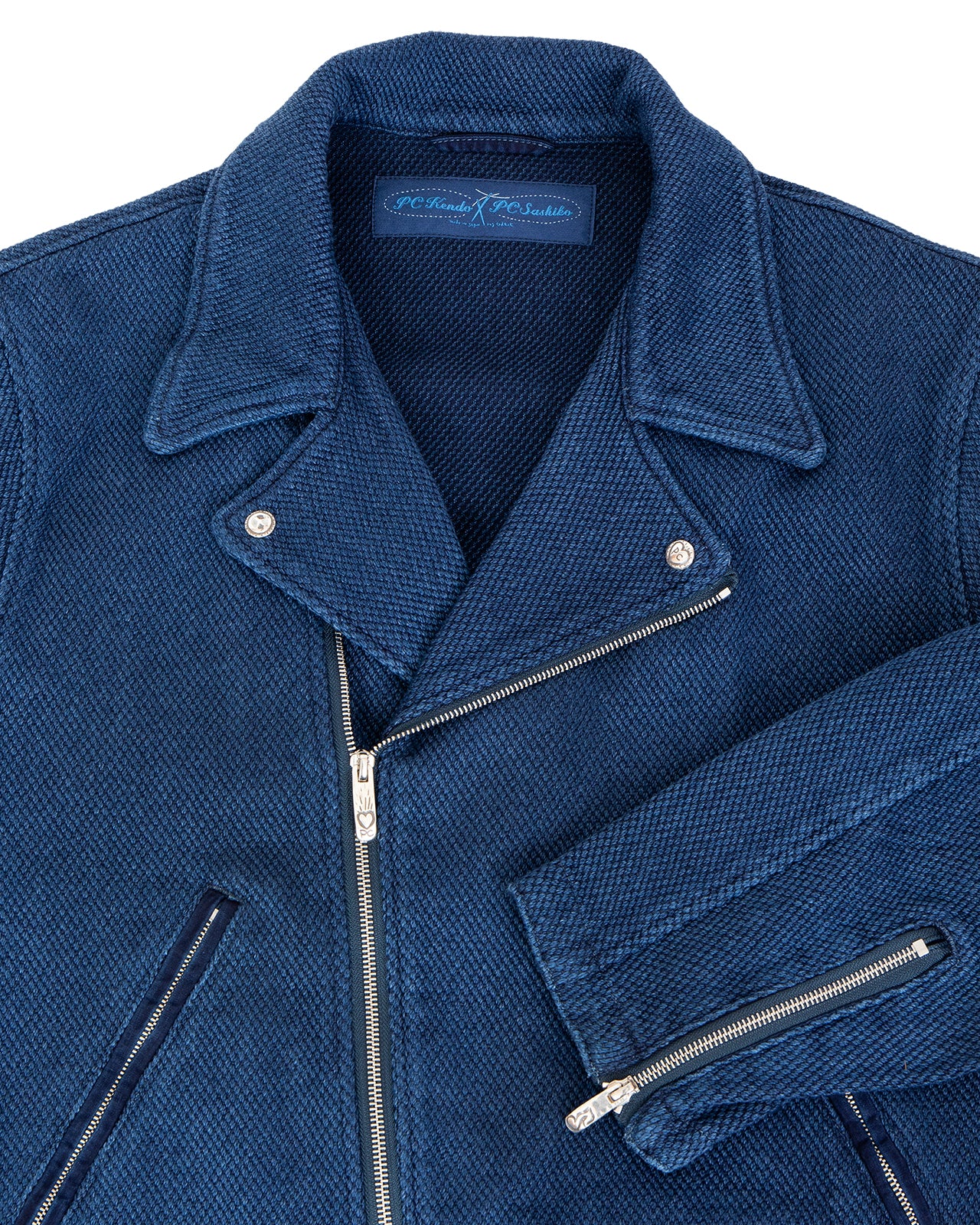Porter Classic PC Kendo Riders Jacket, Blue - Image 4