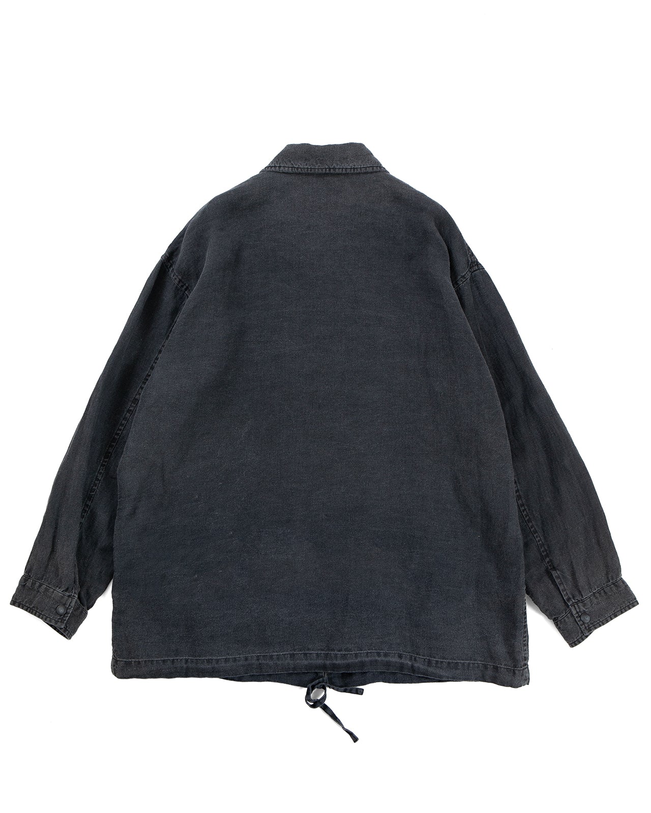 Porter Classic Linen Coach Jacket, Black - Image 3