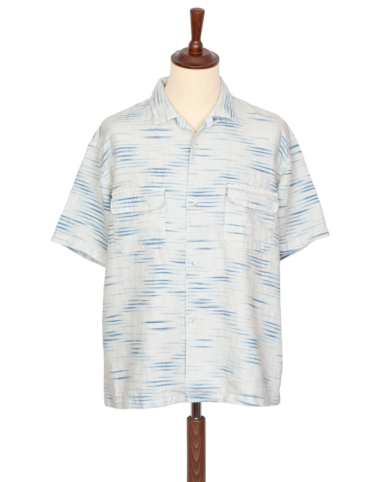Porter Classic Old France Indigo Print Shirt