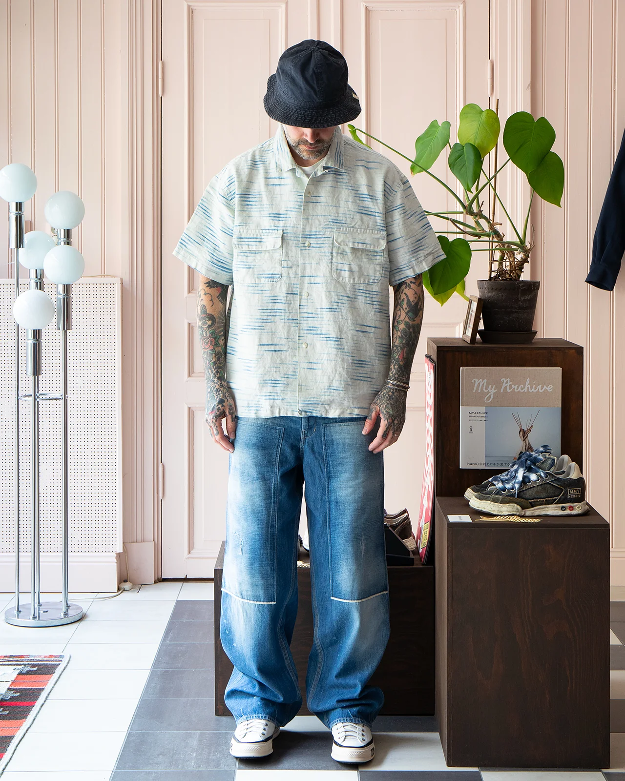 Porter Classic Old France Indigo Print Shirt - Image 2