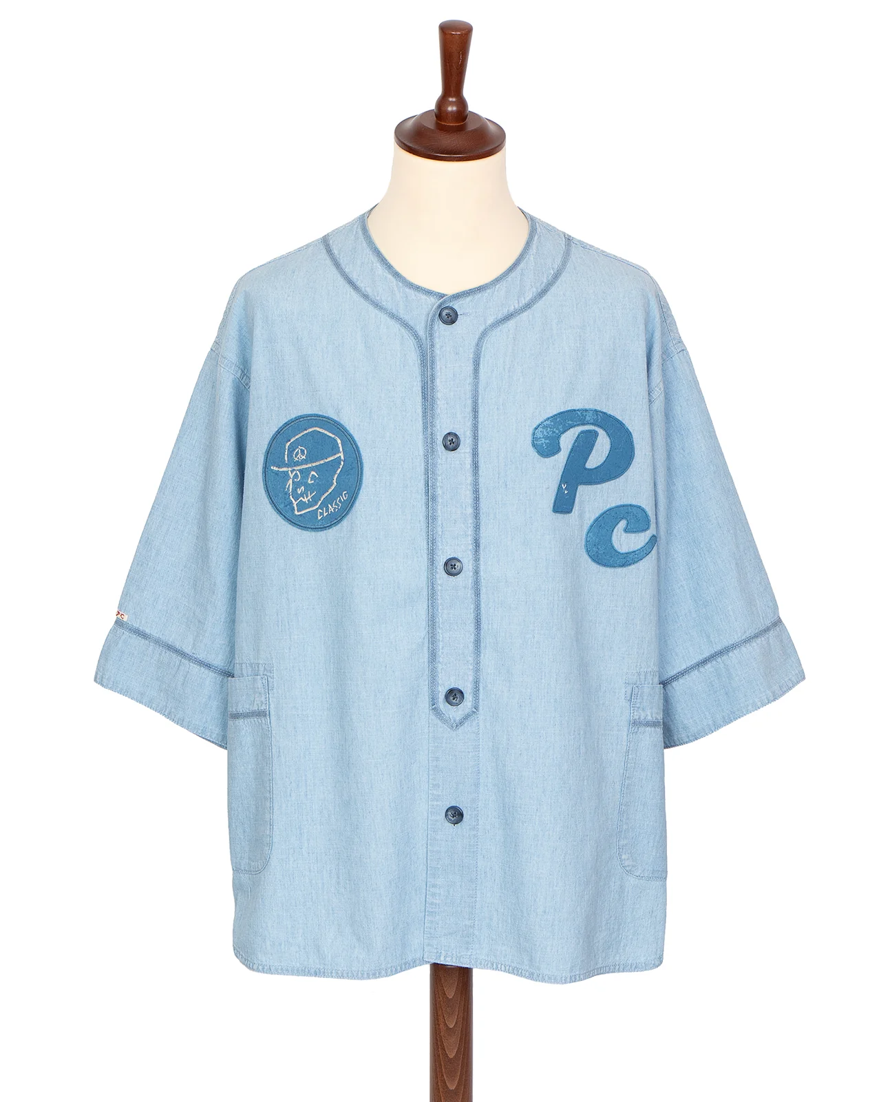 Porter Classic Shawshank Chambray Baseball Shirt