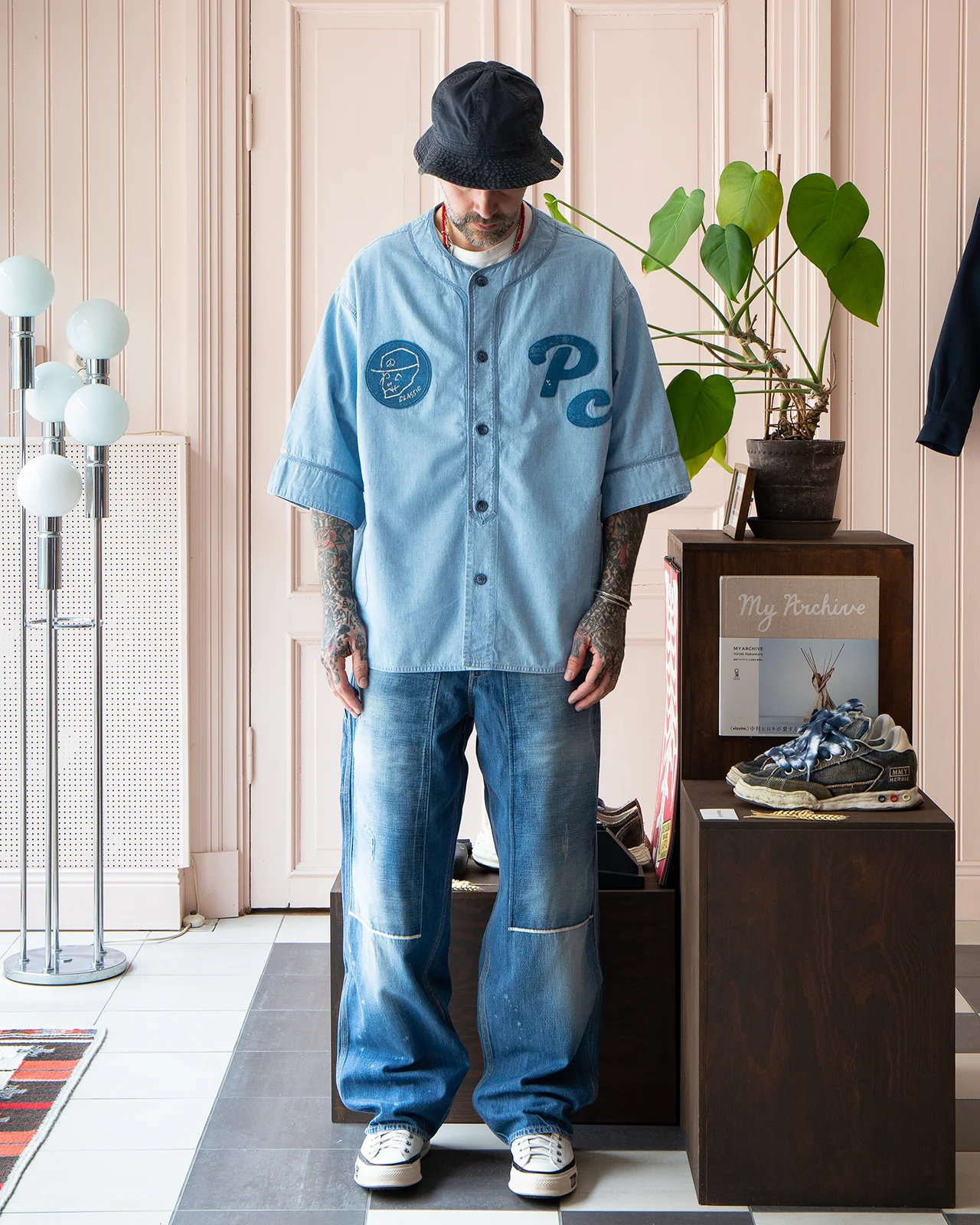 Porter Classic Shawshank Chambray Baseball Shirt - Image 2