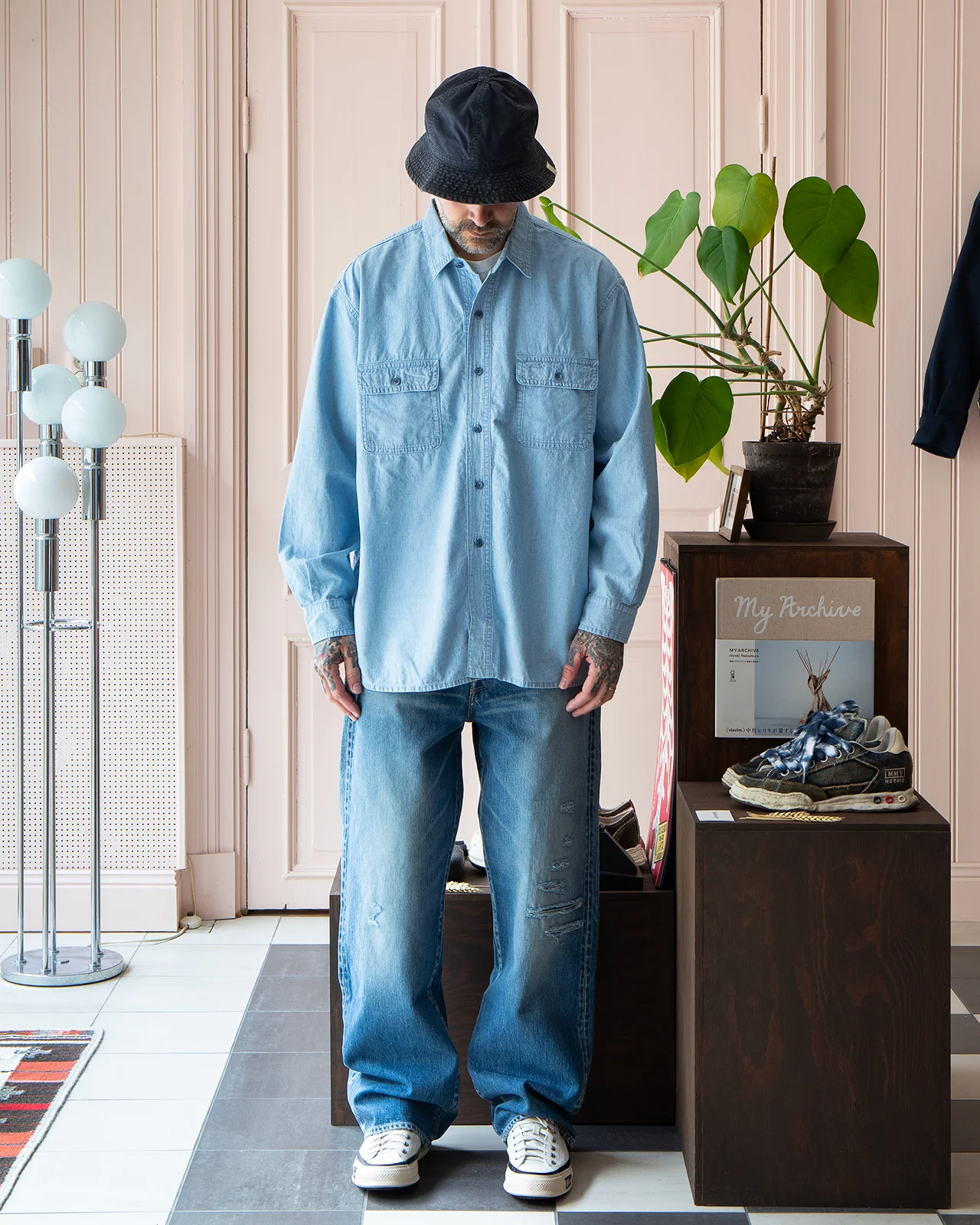 Porter Classic Shawshank Chambray Work Shirt - Image 5