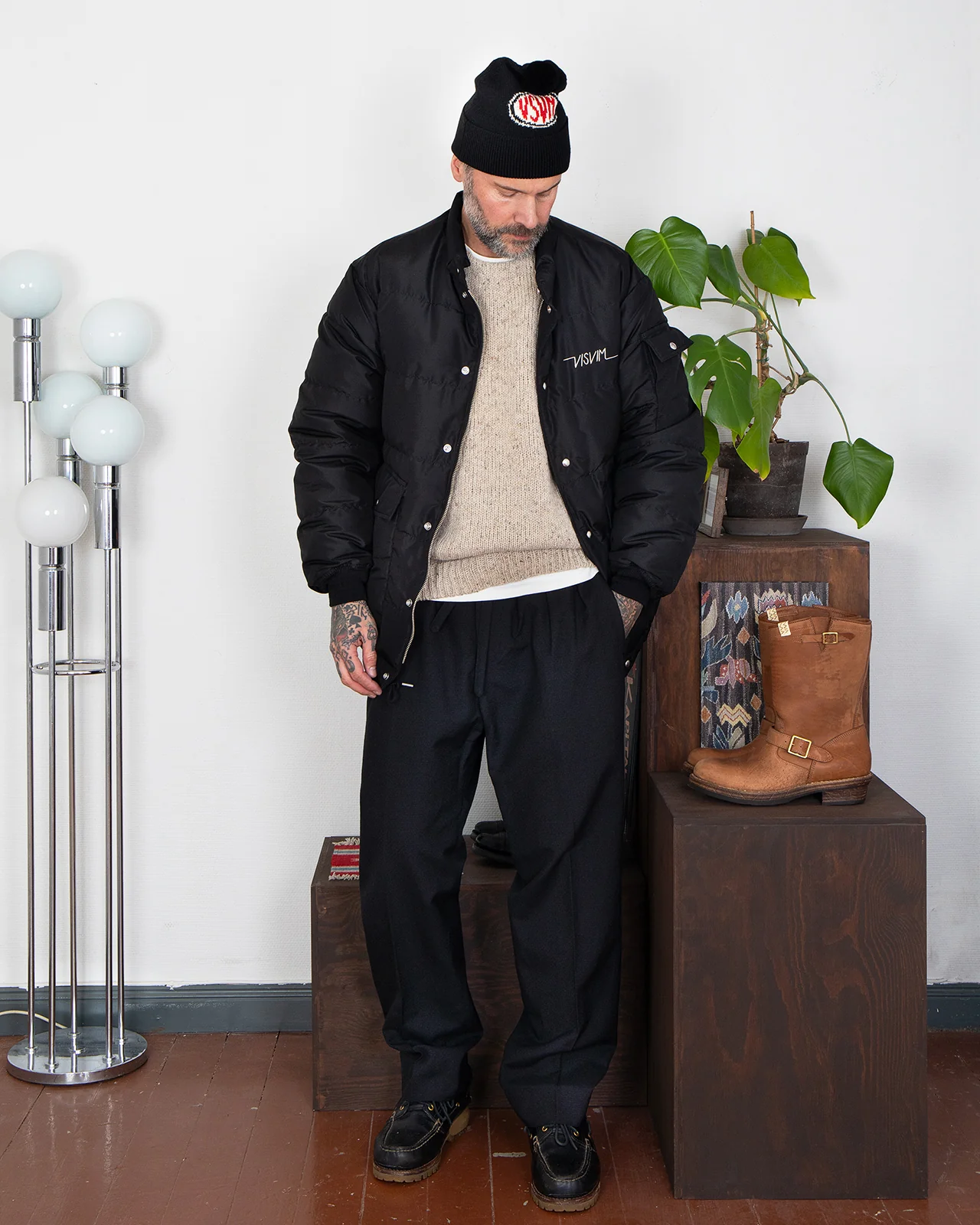 Visvim Elias Down Jacket, Black - Image 7