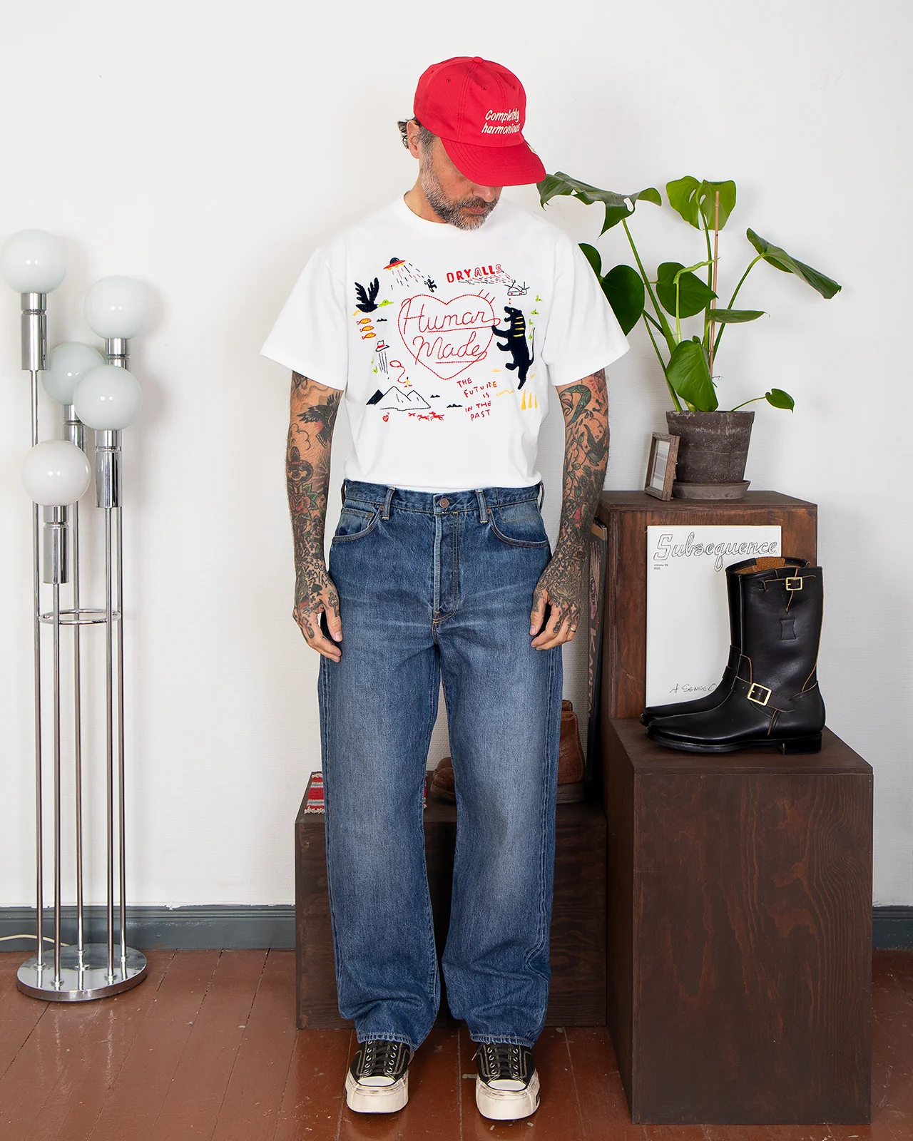 Visvim Social Sculpture 01 Wide DMGD-46 - Image 6