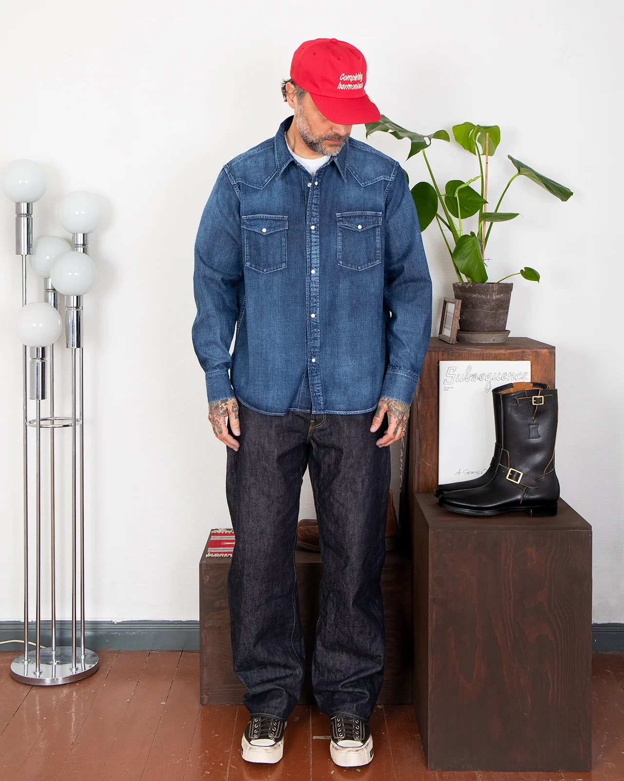 Visvim Social Sculpture Shirt, DMGD Indigo - Image 2