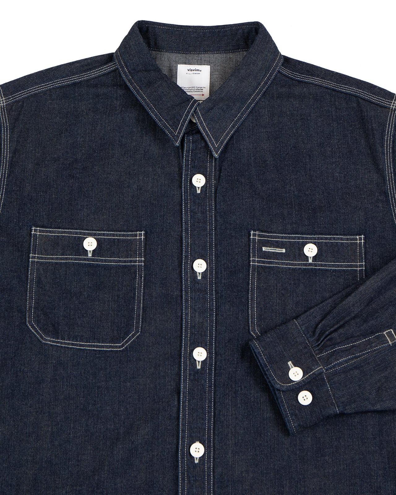 Visvim Social Sculpture Shirt, Larrikan Shirt L/S Mud OD - Image 3