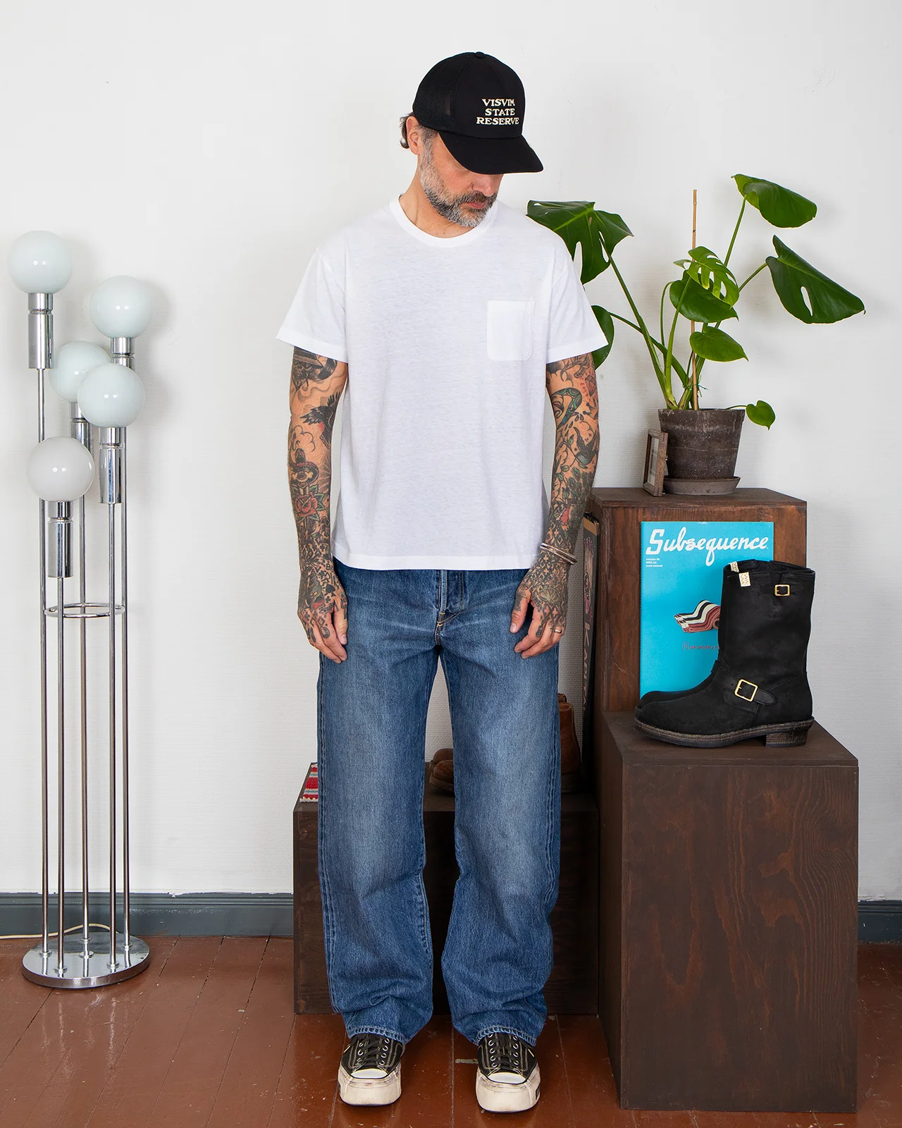 Visvim Sublig Jumbo II 3-Pack S/S, White - Image 2